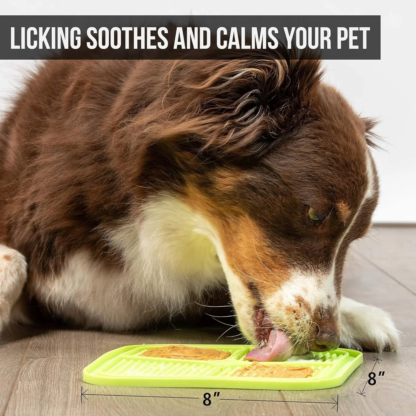 IQ Treat Lick Mat โ Slow Feeder for Dogs & Cats | Fun, Enriching Puzzle Mat for Anxiety Relief & Healthy Eating