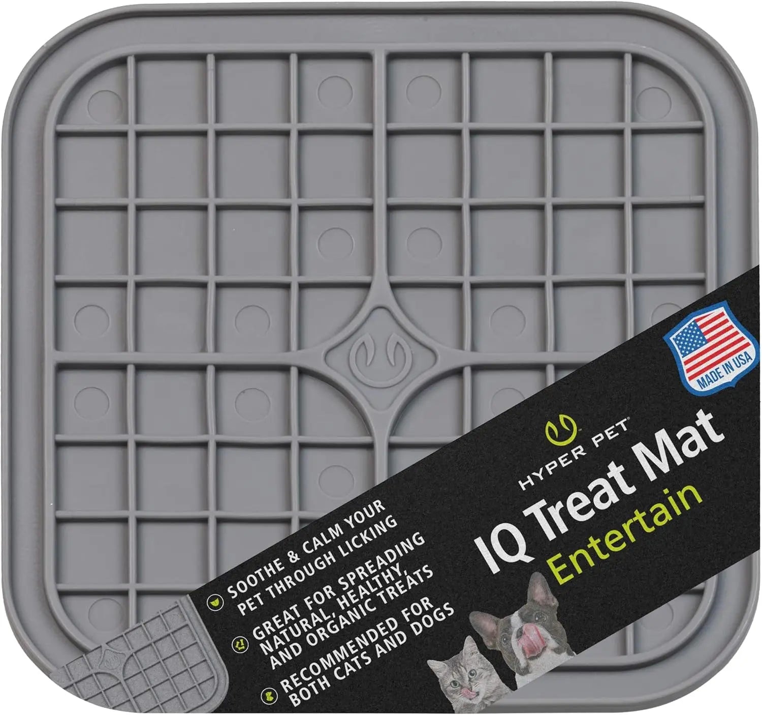 IQ Treat Lick Mat โ Slow Feeder for Dogs & Cats | Fun, Enriching Puzzle Mat for Anxiety Relief & Healthy Eating