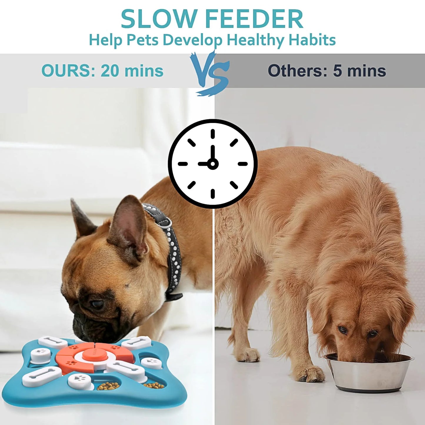 Puzzle Toys, Treat Dispensing Enrichment Toys for IQ Training and Brain Stimulation, Interactive Mentally Stimulating Toys as Gifts for Puppies, Cats, Dogs