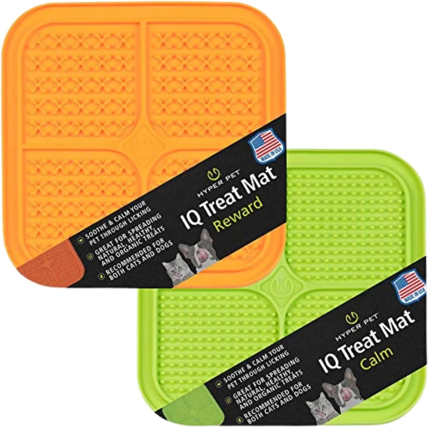 IQ Treat Lick Mat โ Slow Feeder for Dogs & Cats | Fun, Enriching Puzzle Mat for Anxiety Relief & Healthy Eating