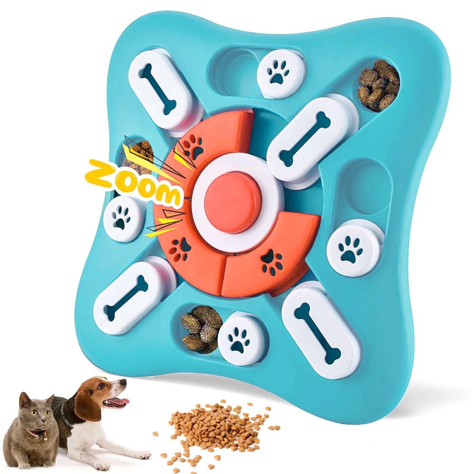Puzzle Toys, Treat Dispensing Enrichment Toys for IQ Training and Brain Stimulation, Interactive Mentally Stimulating Toys as Gifts for Puppies, Cats, Dogs