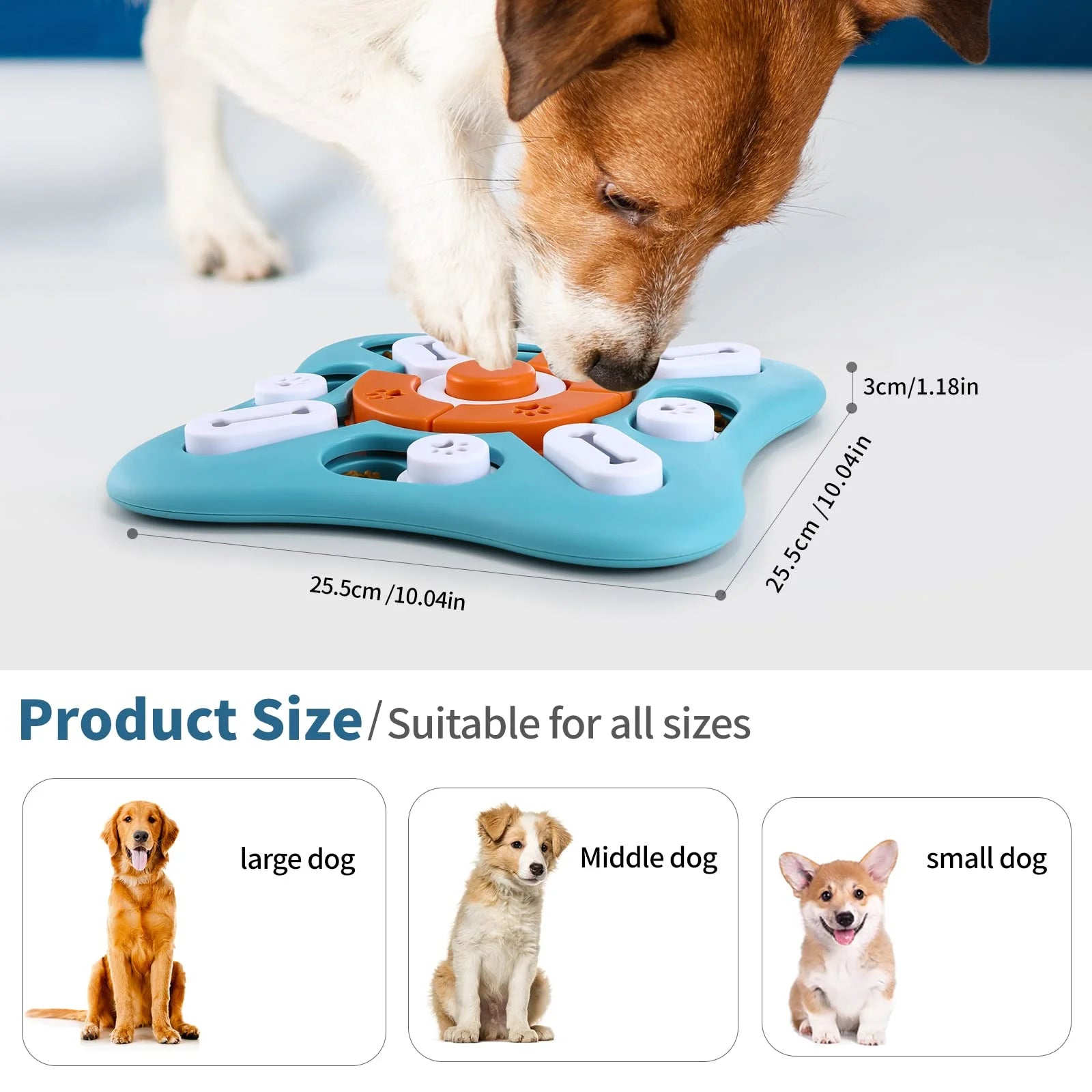 Puzzle Toys, Treat Dispensing Enrichment Toys for IQ Training and Brain Stimulation, Interactive Mentally Stimulating Toys as Gifts for Puppies, Cats, Dogs