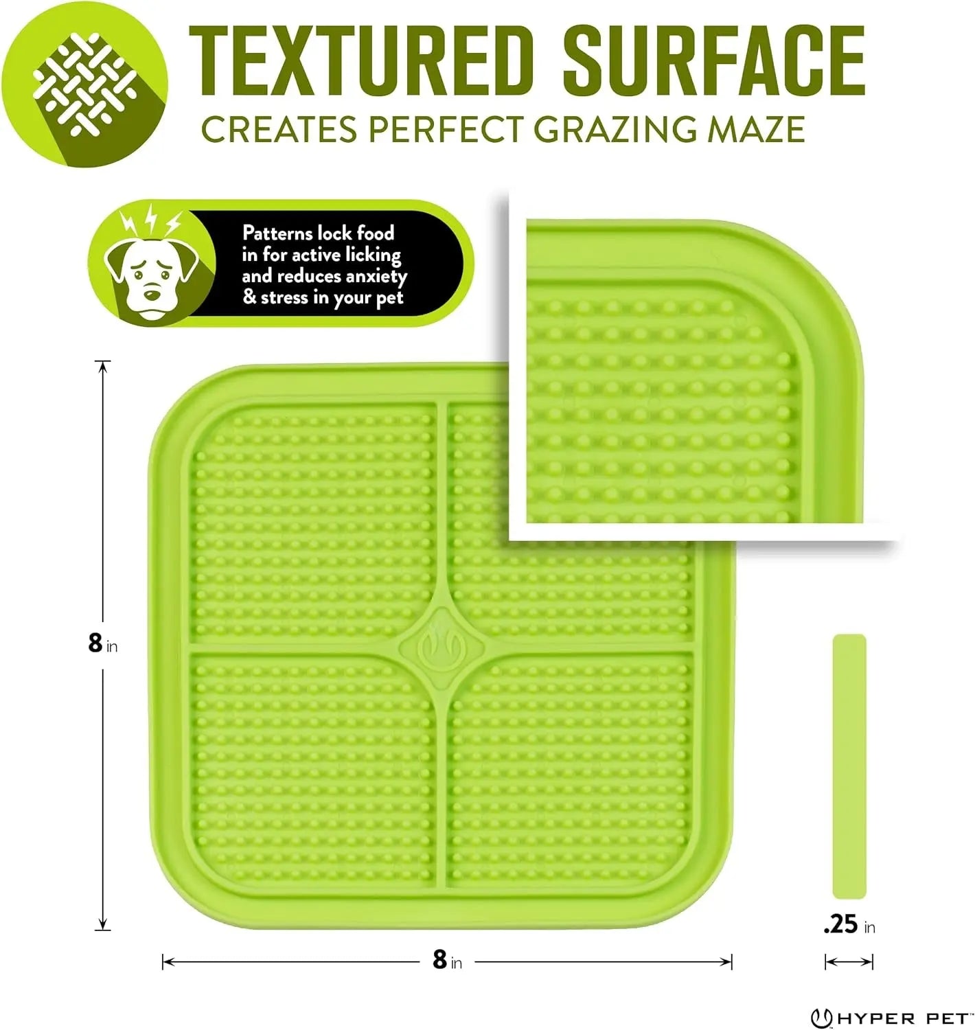 IQ Treat Lick Mat โ Slow Feeder for Dogs & Cats | Fun, Enriching Puzzle Mat for Anxiety Relief & Healthy Eating