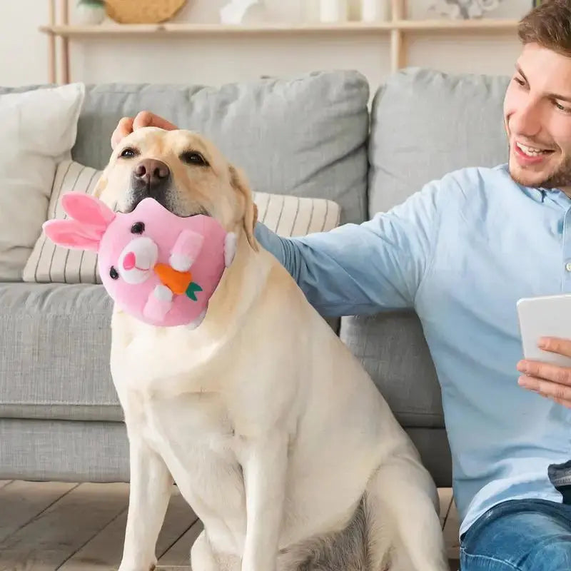 Your Dog’s New Best Friend – Interactive Bouncing Plush Toy with Squeaks, Jumps & Endless Fun!