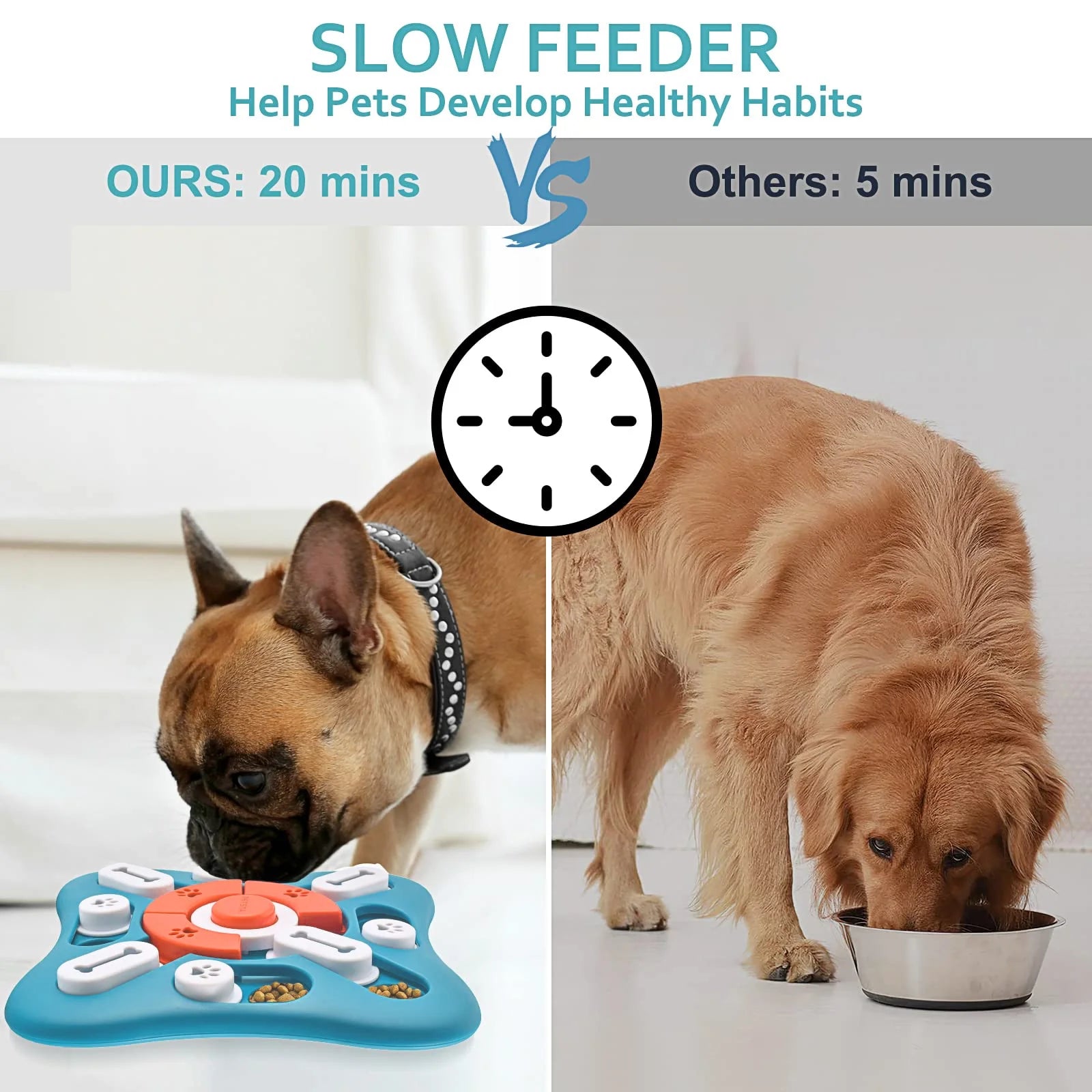 Puzzle Toys, Treat Dispensing Enrichment Toys for IQ Training and Brain Stimulation, Interactive Mentally Stimulating Toys as Gifts for Puppies, Cats, Dogs