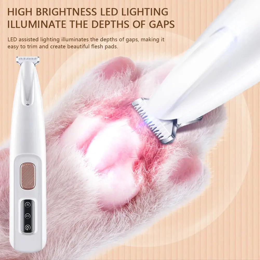 Portable Electric Dog Grooming Clippers - Waterproof, Precise Paw Trimmer with LED Display