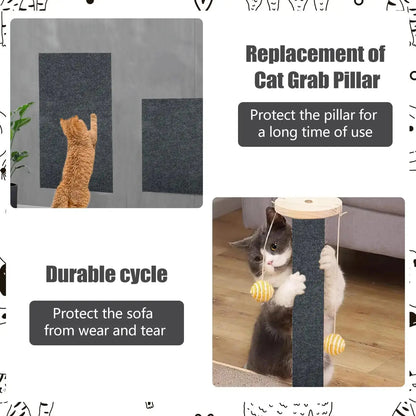 Ultimate Cat Scratching Mat 🐾🛋️ - Trimmable, Self-Adhesive Furniture Protector