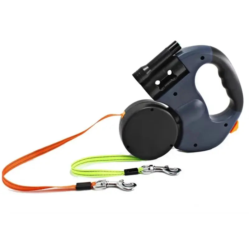 LED Retractable Dog Leash with Waste Bag Holder | Dual-Headed, Durable Dog Chain for Safe Walks – Pet Supplies & Accessories