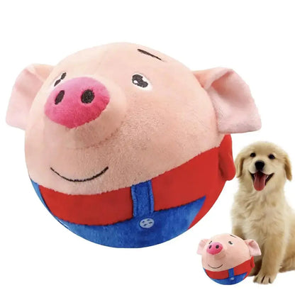 Your Dog’s New Best Friend – Interactive Bouncing Plush Toy with Squeaks, Jumps & Endless Fun!