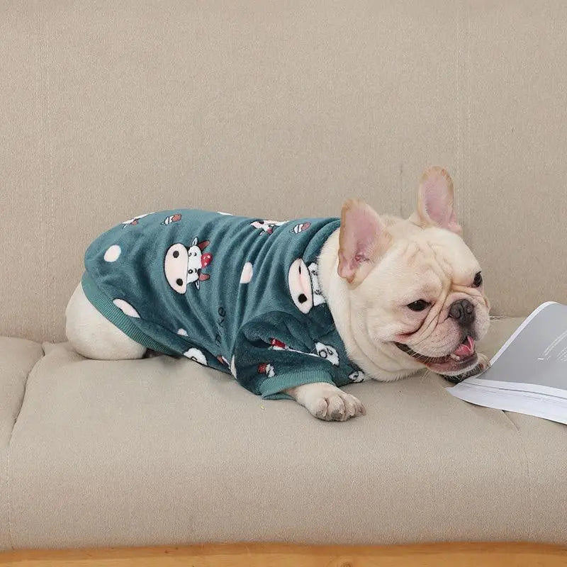 French Plush Pajamas for Fashionable Pets