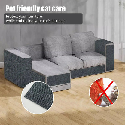 Ultimate Cat Scratching Mat 🐾🛋️ - Trimmable, Self-Adhesive Furniture Protector