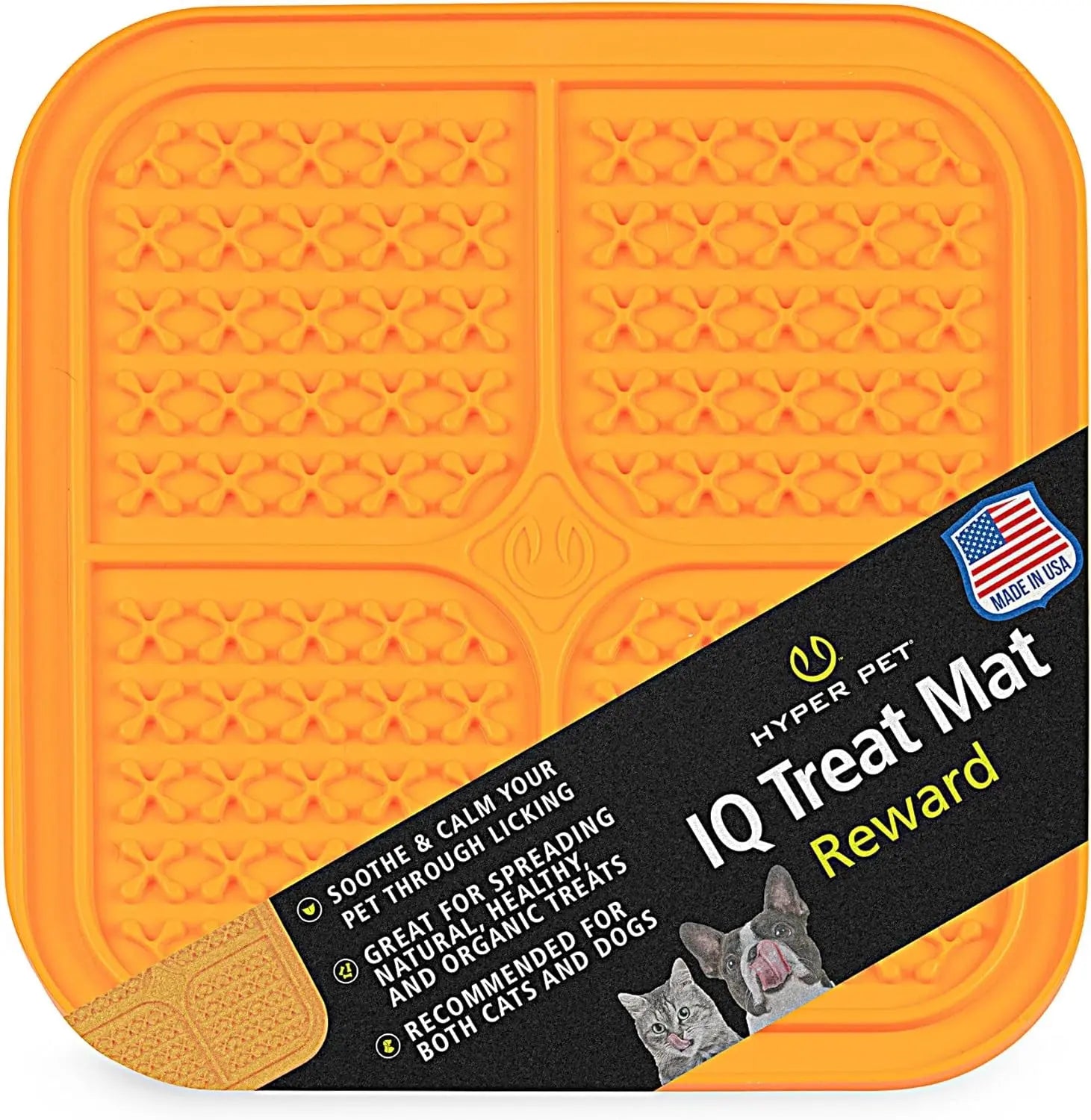 IQ Treat Lick Mat – Slow Feeder for Dogs & Cats | Fun, Enriching Puzzle Mat for Anxiety Relief & Healthy Eating