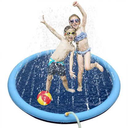 🌞🐾 Summer Pet Swimming Pool | Inflatable Water Sprinkler Pad | Cooling Mat for Dogs | 170x170cm 💦🐶