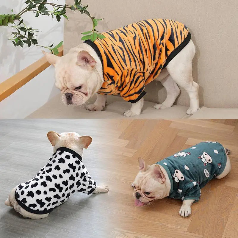 French Plush Pajamas for Fashionable Pets