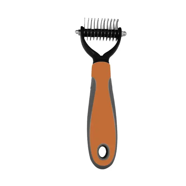 Pet Hair Removal Comb - Multi-Use Grooming Brush for Cats & Dogs, Effective Shedding, Trimming & Dematting Tool