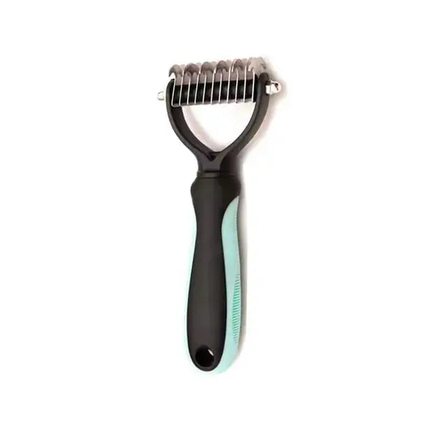 Pet Hair Removal Comb - Multi-Use Grooming Brush for Cats & Dogs, Effective Shedding, Trimming & Dematting Tool