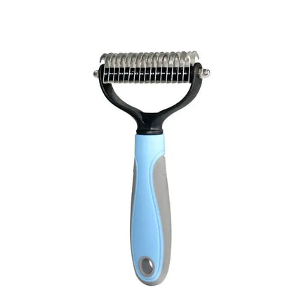 Pet Hair Removal Comb - Multi-Use Grooming Brush for Cats & Dogs, Effective Shedding, Trimming & Dematting Tool