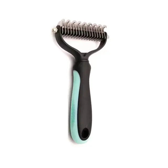 Pet Hair Removal Comb - Multi-Use Grooming Brush for Cats & Dogs, Effective Shedding, Trimming & Dematting Tool