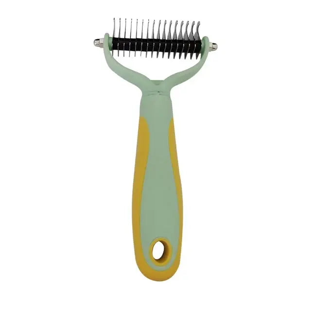 Pet Hair Removal Comb - Multi-Use Grooming Brush for Cats & Dogs, Effective Shedding, Trimming & Dematting Tool