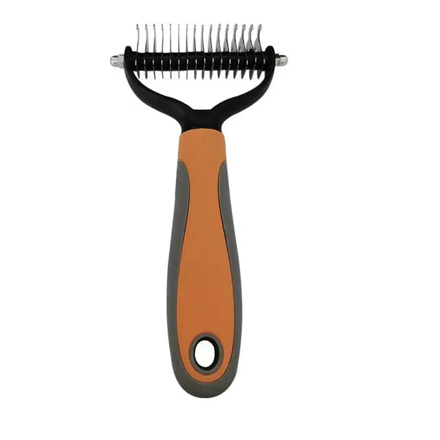 Pet Hair Removal Comb - Multi-Use Grooming Brush for Cats & Dogs, Effective Shedding, Trimming & Dematting Tool