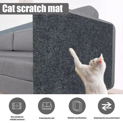 Ultimate Cat Scratching Mat 🐾🛋️ - Trimmable, Self-Adhesive Furniture Protector