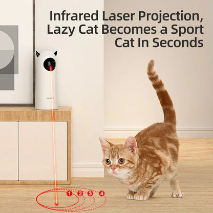 Automatic Cat Toys Interactive Smart Teasing Pet LED Laser Indoor Cat Toy Accessories Handheld Electronic Cat Toy for Dog