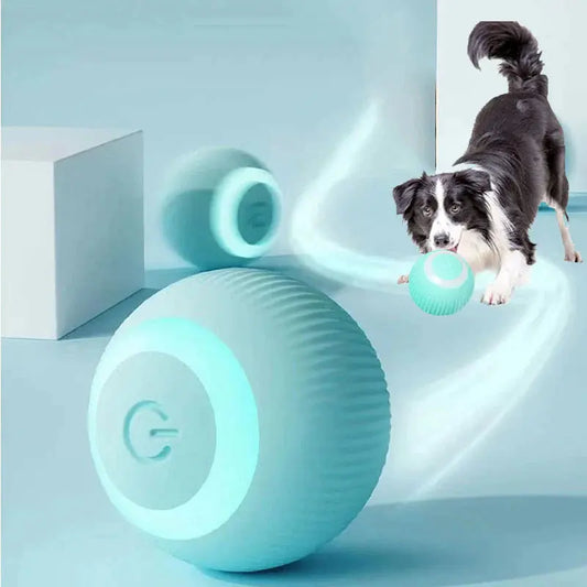 Electric Dog Toys Smart Puppy Ball Toys for Cat or Dogs Funny Auto Rolling Ball Self-Moving Puppy Games Toys Pet Accessories