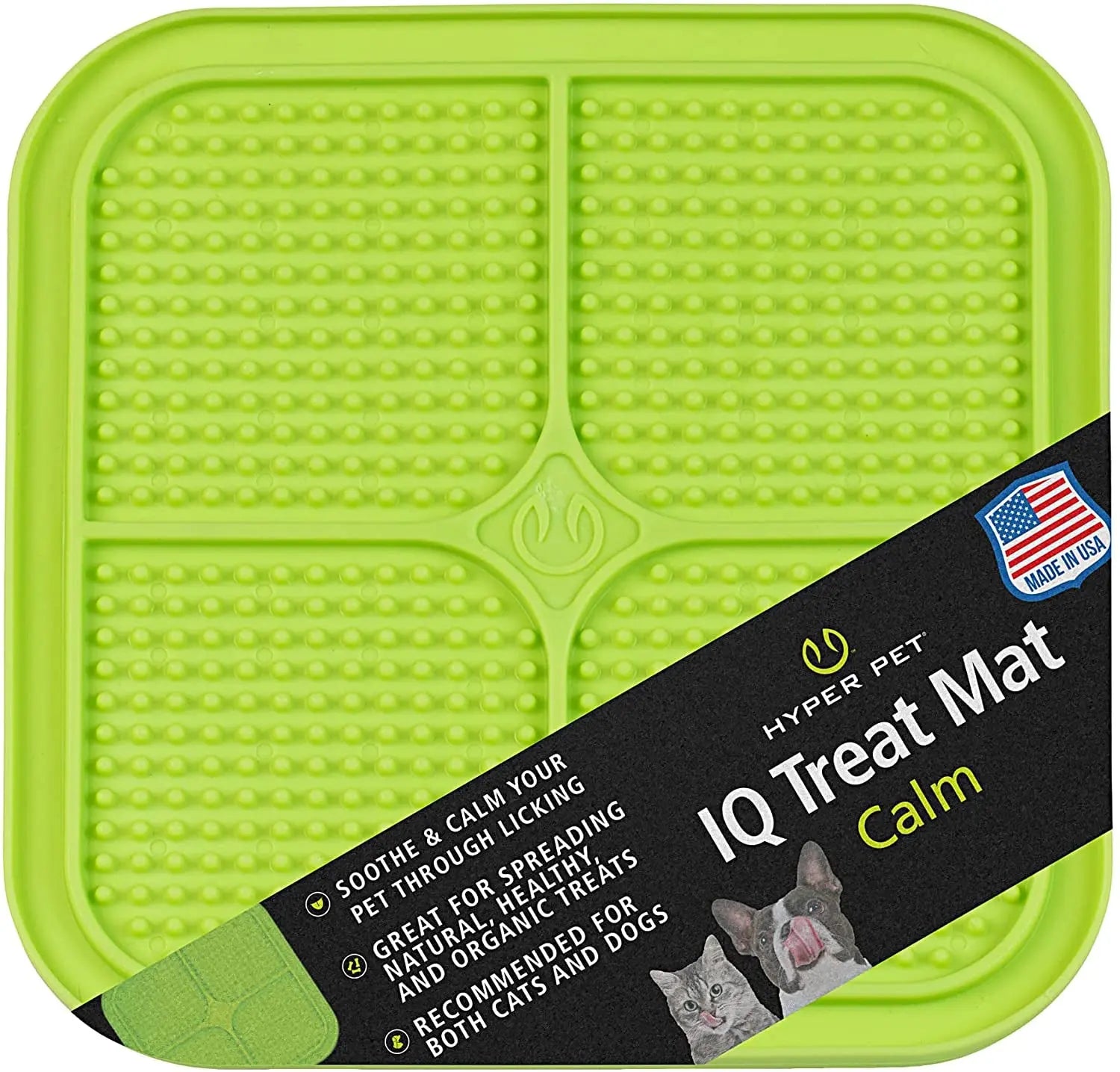 IQ Treat Lick Mat – Slow Feeder for Dogs & Cats | Fun, Enriching Puzzle Mat for Anxiety Relief & Healthy Eating