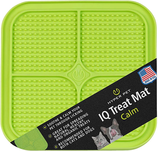 IQ Treat Lick Mat – Slow Feeder for Dogs & Cats | Fun, Enriching Puzzle Mat for Anxiety Relief & Healthy Eating