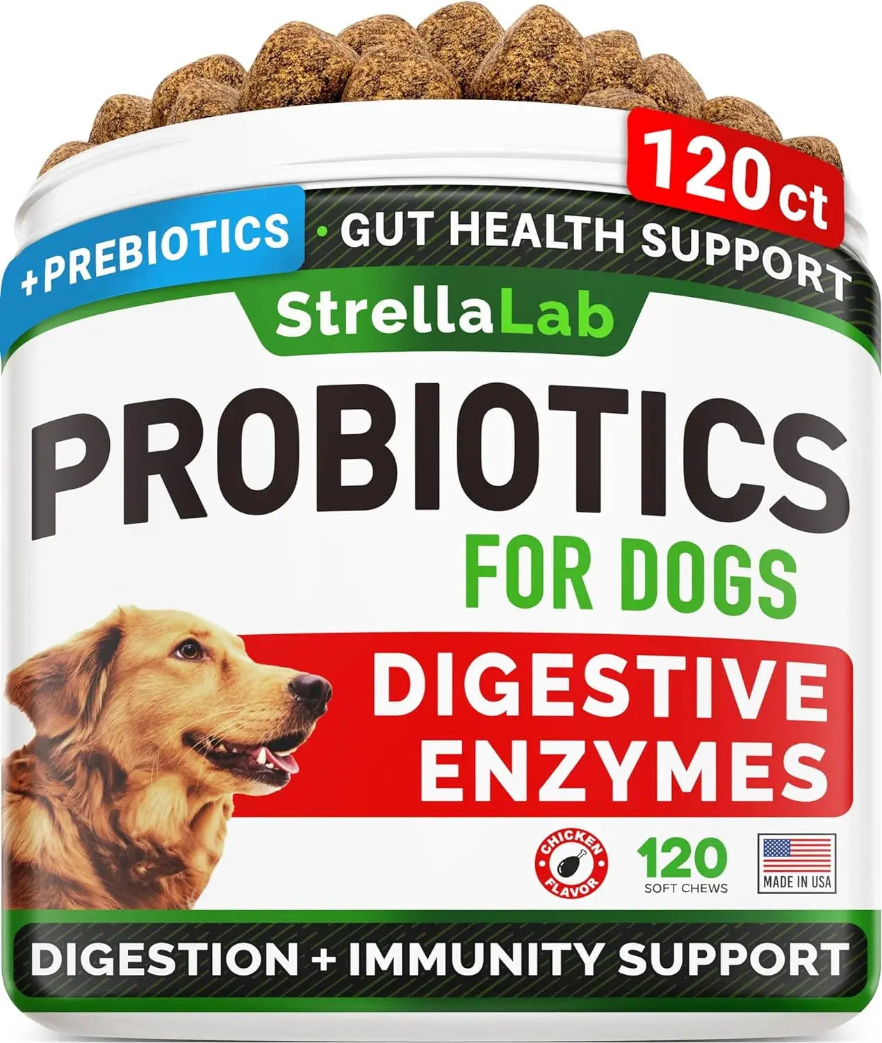 Probiotics for Dogs, 120 Chews