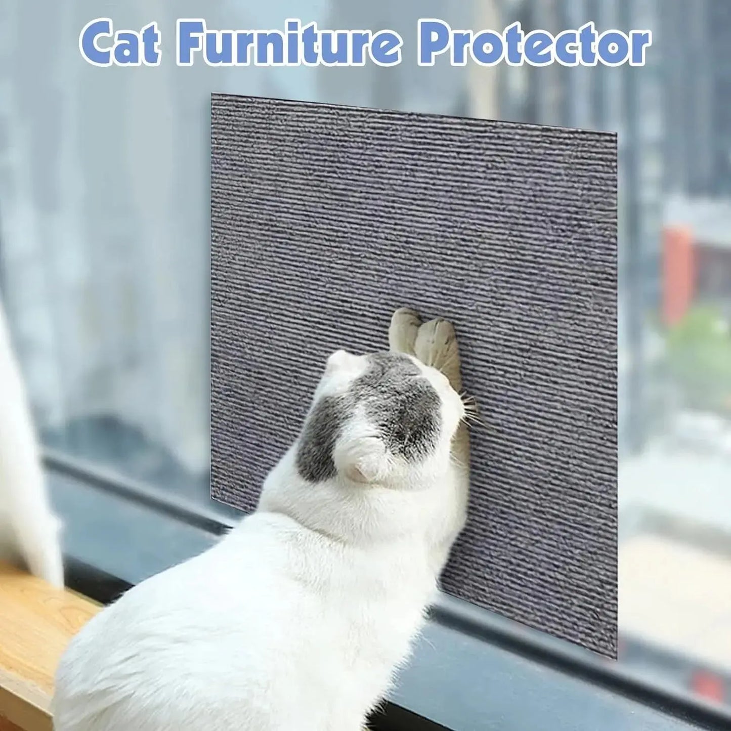 Ultimate Cat Scratching Mat 🐾🛋️ - Trimmable, Self-Adhesive Furniture Protector