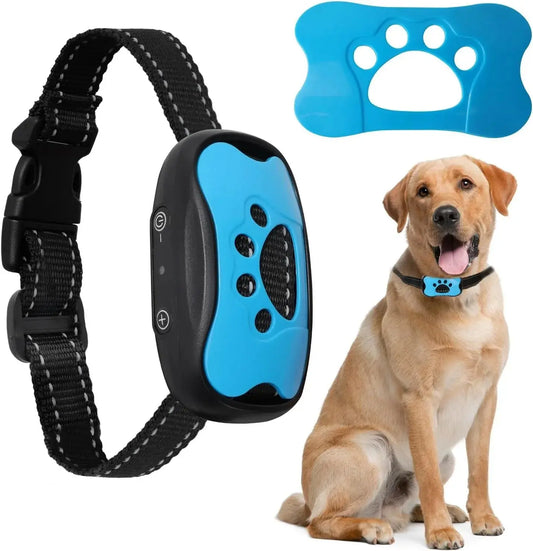 Rechargeable Ultrasonic Dog Bark Control Collar – Anti-Bark Training Device with Vibration