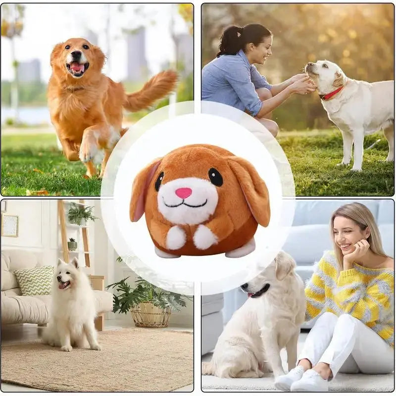 Your Dog’s New Best Friend – Interactive Bouncing Plush Toy with Squeaks, Jumps & Endless Fun!