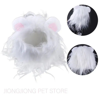 Realistic Lion Mane Costume for Dogs & Cats – Fun Pet Outfit for Halloween and Parties