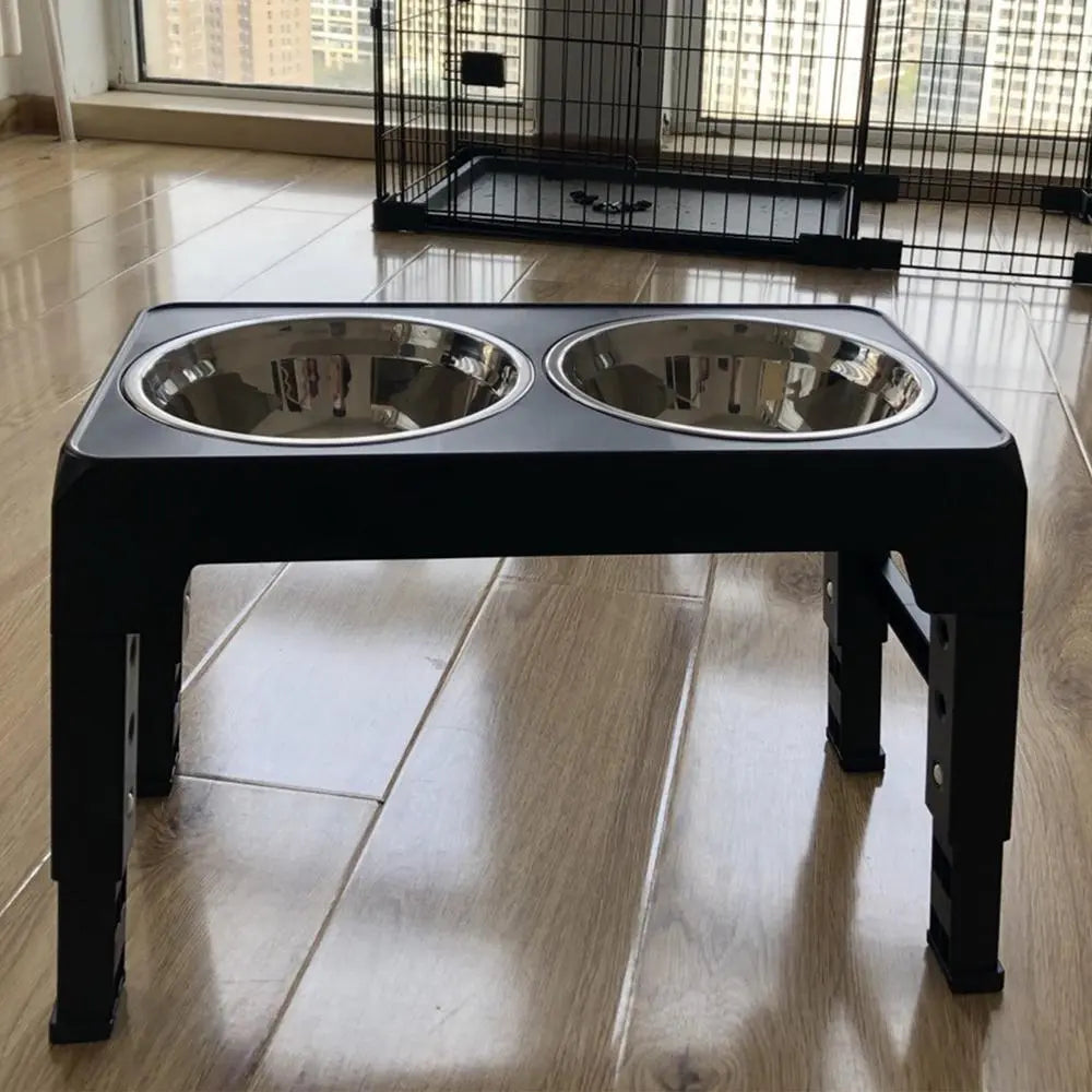 Elevated Dog Bowls 4 Adjustable Heights Raised Dog Food Water Bowl for Pet Dogs