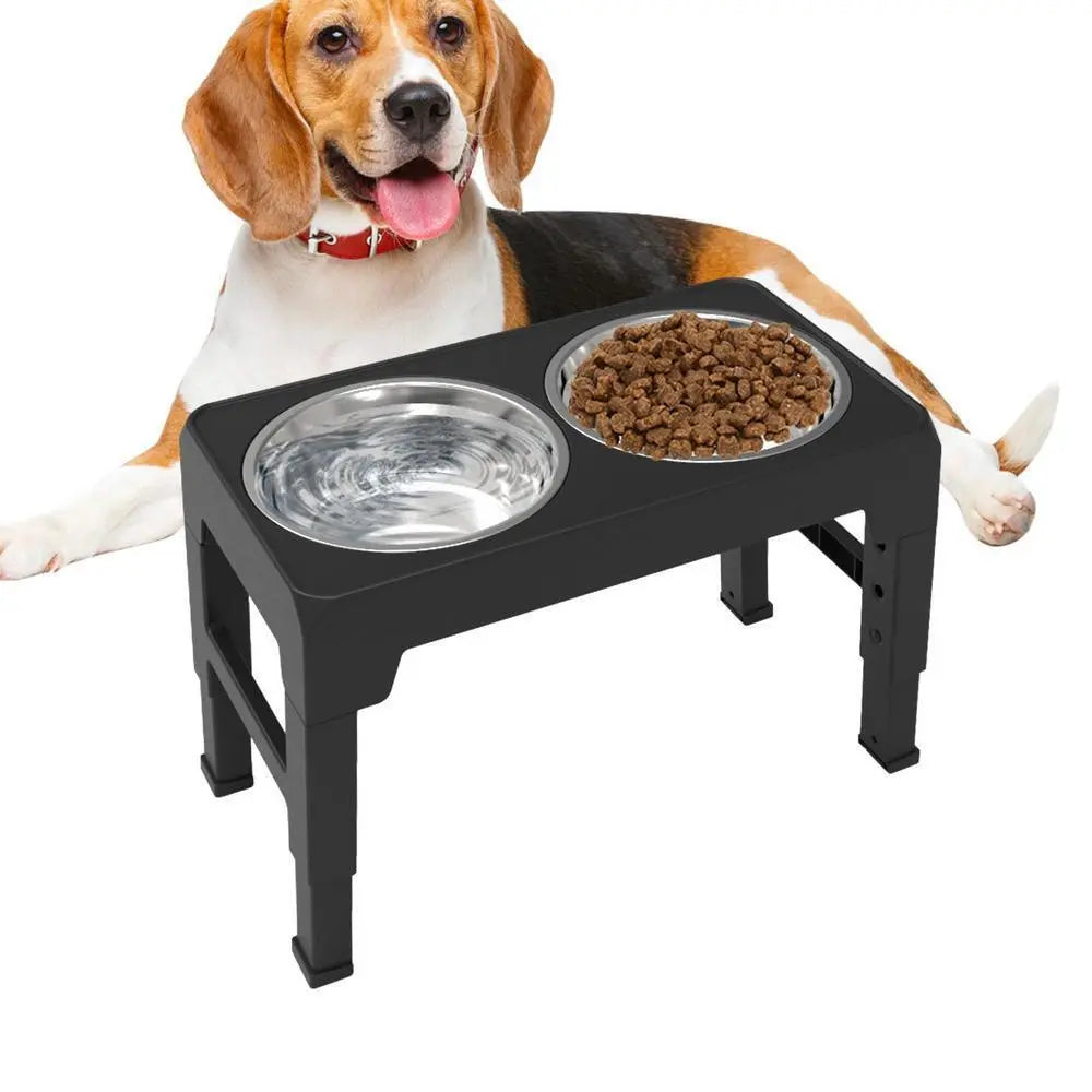 Elevated Dog Bowls 4 Adjustable Heights Raised Dog Food Water Bowl for Pet Dogs