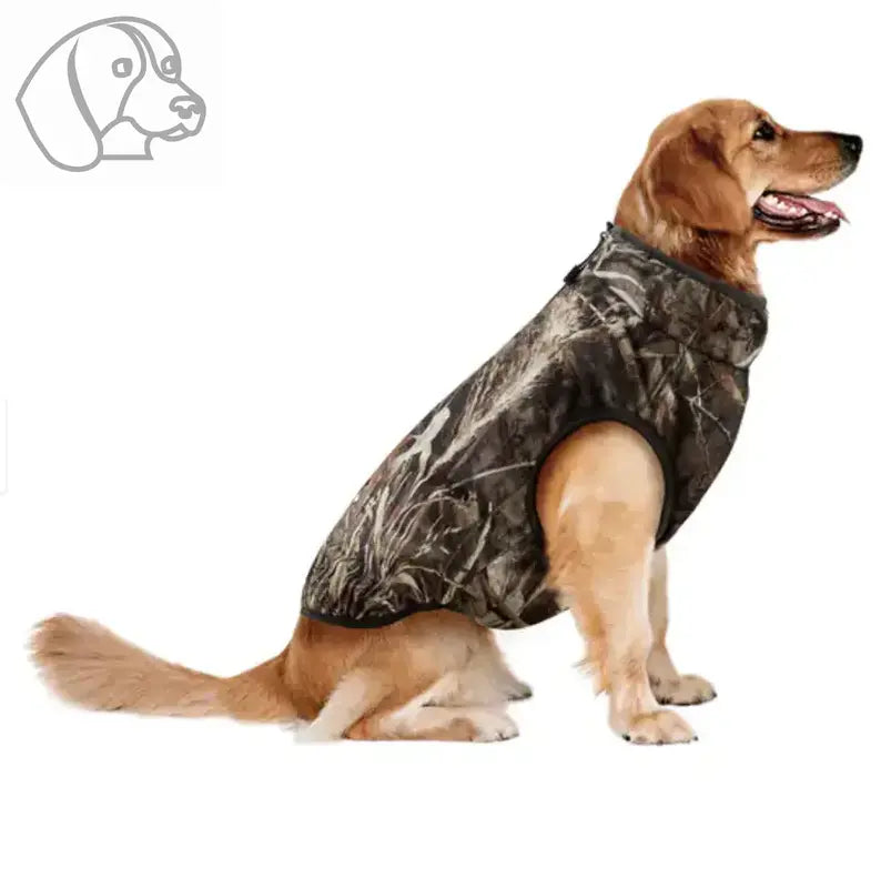 Reversible Water Resistant Padded Poly Coat with Fleece Lining for Dogs