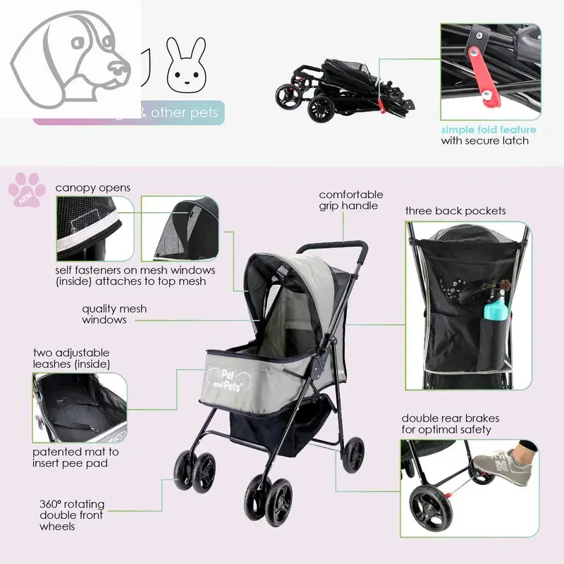 Rollin Pet Stroller